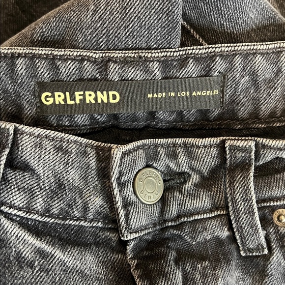 GRLFRND Melanie High Rise Boot Cut Jeans in Black Wash Size 27 - Picture 9 of 11